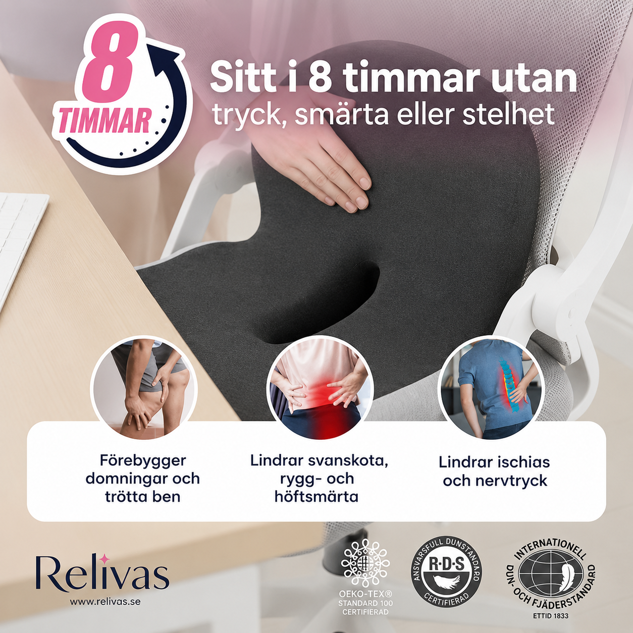 Relivas™ - Ergonomisk Sittkudde