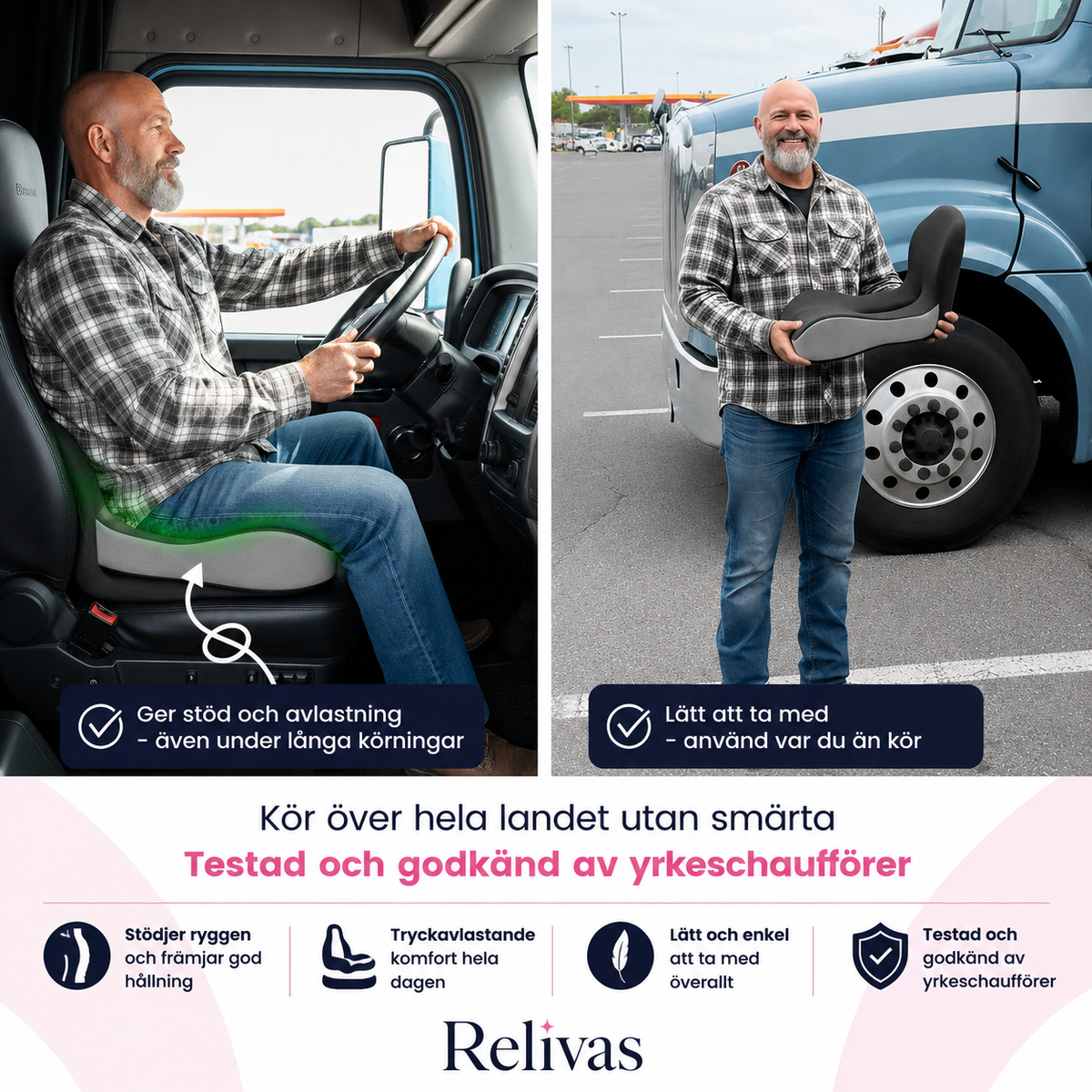 Relivas™ - Ergonomisk Sittkudde