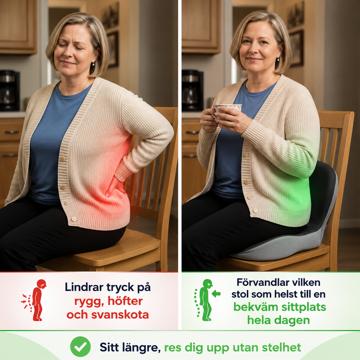 Relivas™ - Ergonomisk Sittkudde